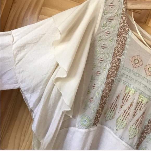 FREE People La Cienga embroidered southwestern boho top size medium - Picture 6 of 8